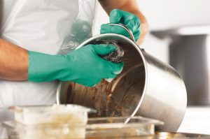 sanitization of dirty utensils