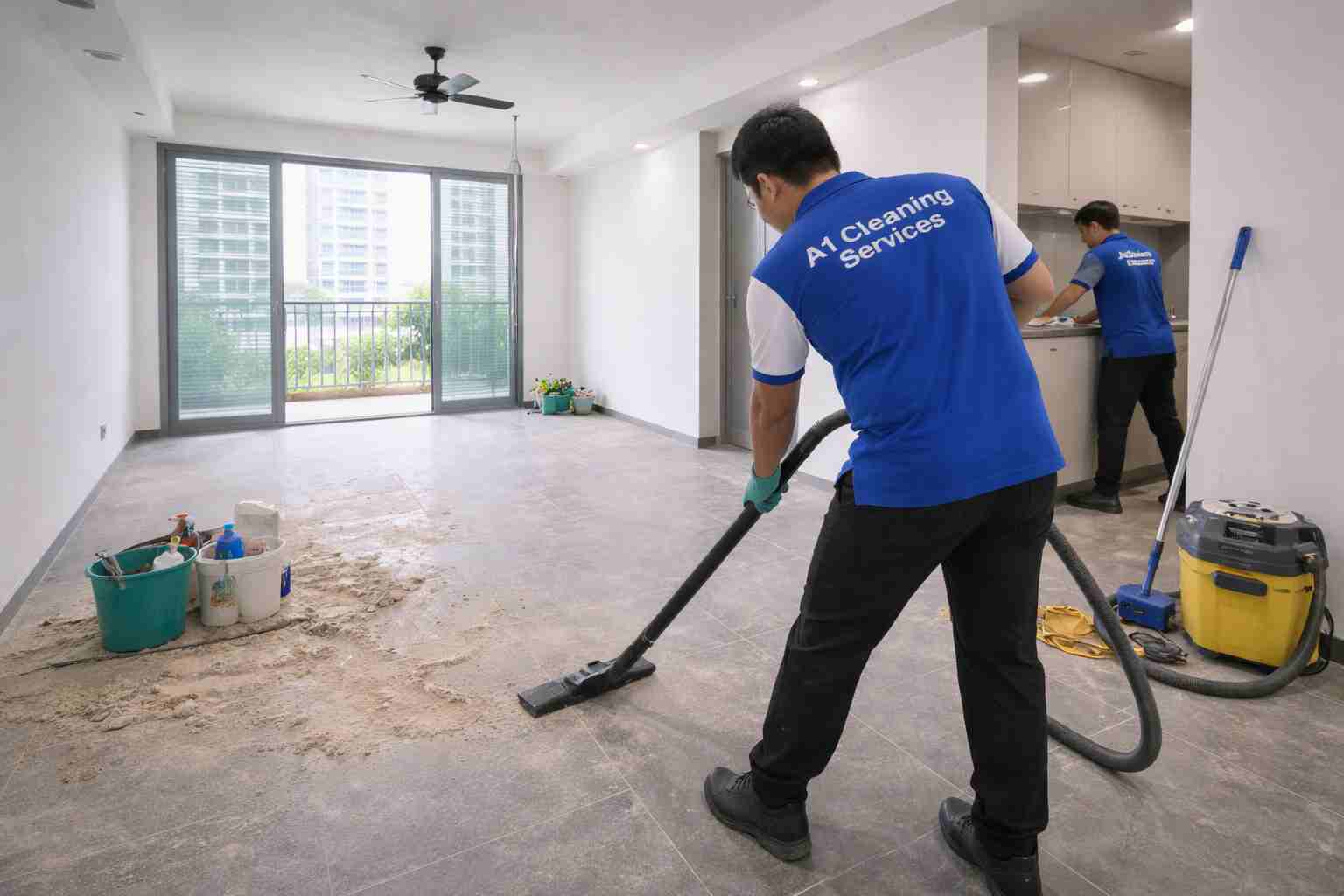 After reno cleaning at a Singapore home After reno cleaning at a Singapore home